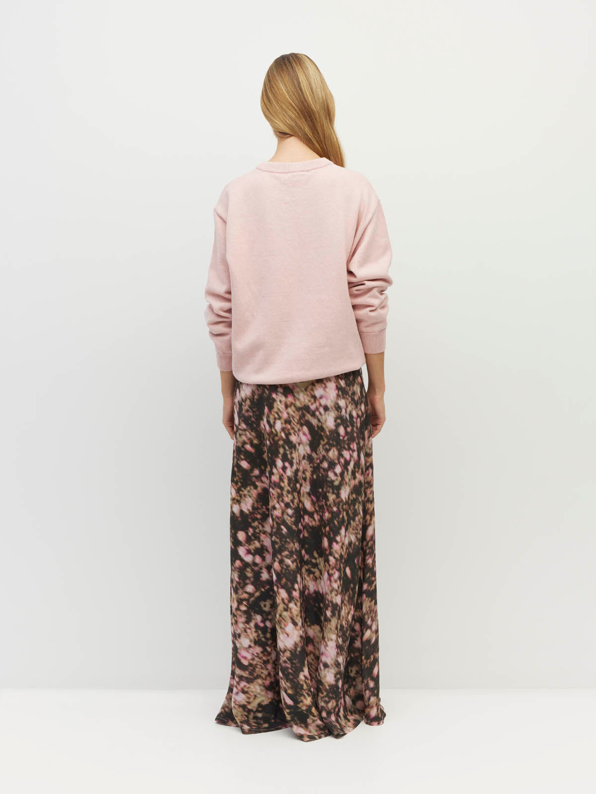 Arielle Skirt (Blush Petals Silk CDC) Soft Camelia