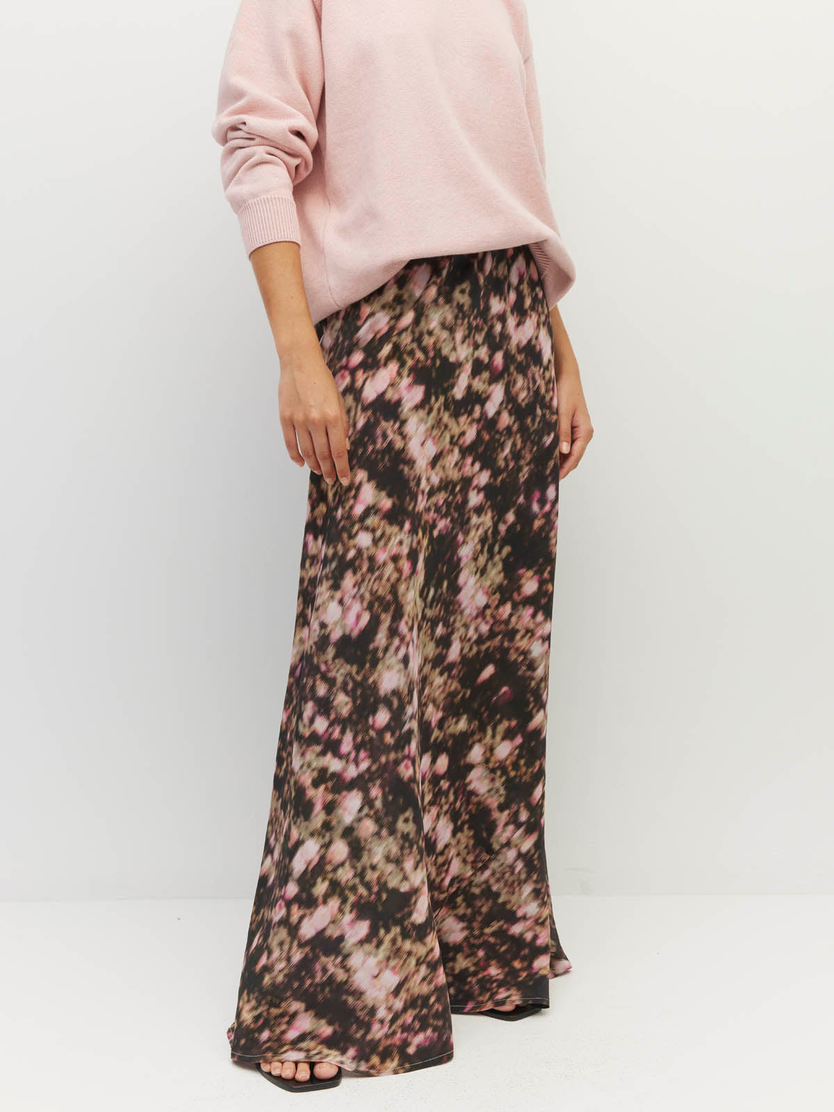 Arielle Skirt (Blush Petals Silk CDC) Soft Camelia