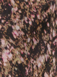 Juliette Hogan Arielle Skirt (Blush Petals Silk CDC) Soft Camelia - simple bias-cut silk skirt in an abstract floral print with elasticated waist.