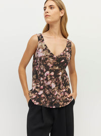 Ingrid Cami (Blush Petals Silk CDC) Soft Camelia
