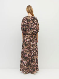 Una Dress (Blush Petals Silk CDC) Soft Camelia