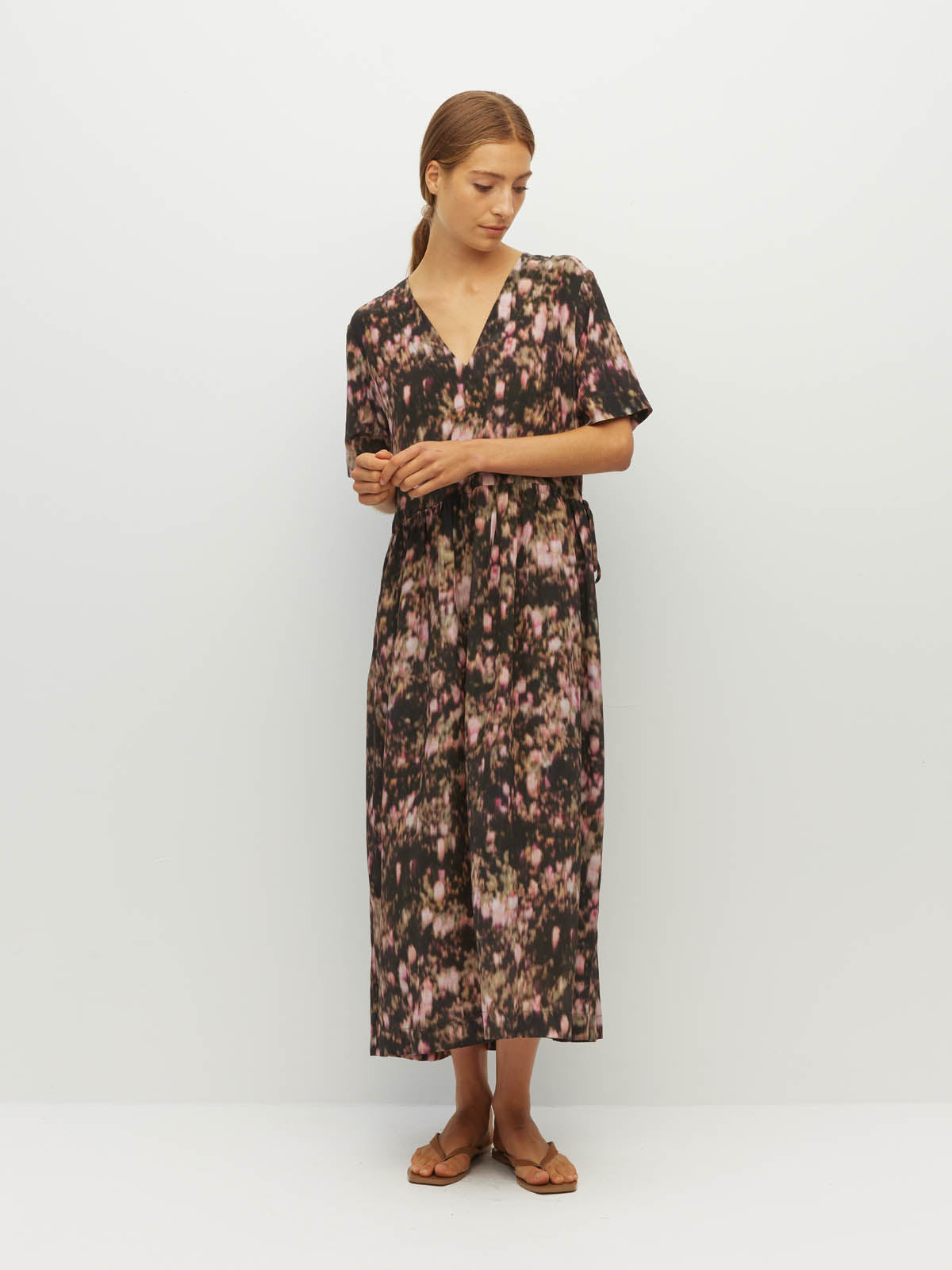 Vima Tunic (Blush Petals Silk CDC) Soft Camelia