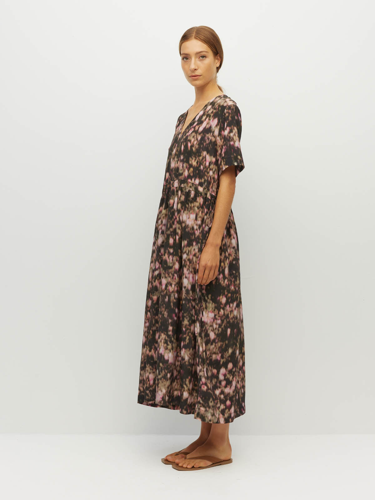 Vima Tunic (Blush Petals Silk CDC) Soft Camelia
