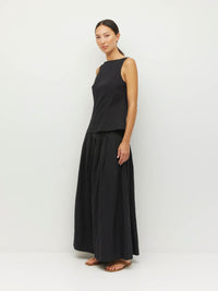 Bernie Top (Crushed Cotton) Black