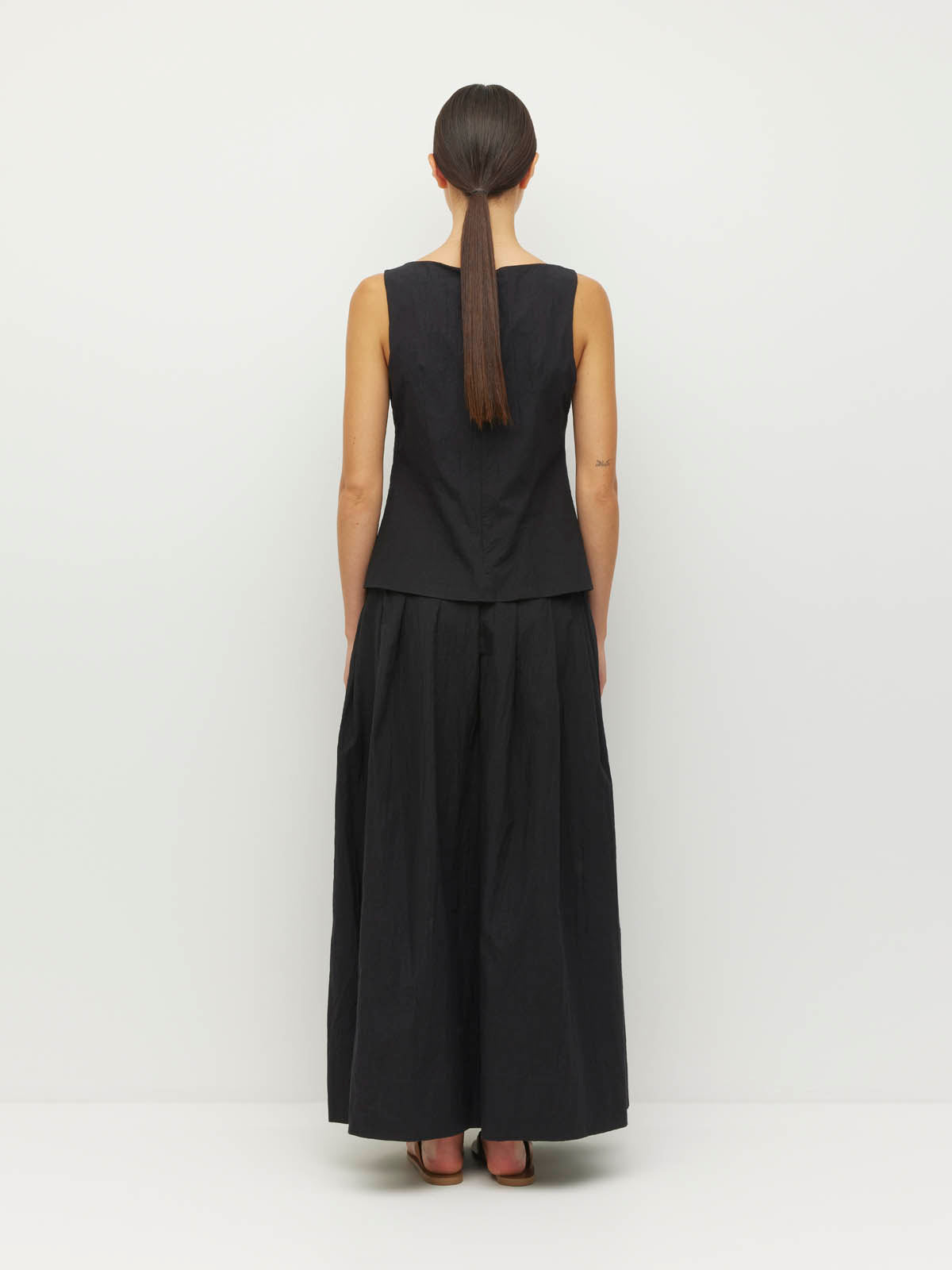 Bernie Top (Crushed Cotton) Black