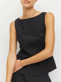 Bernie Top (Crushed Cotton) Black