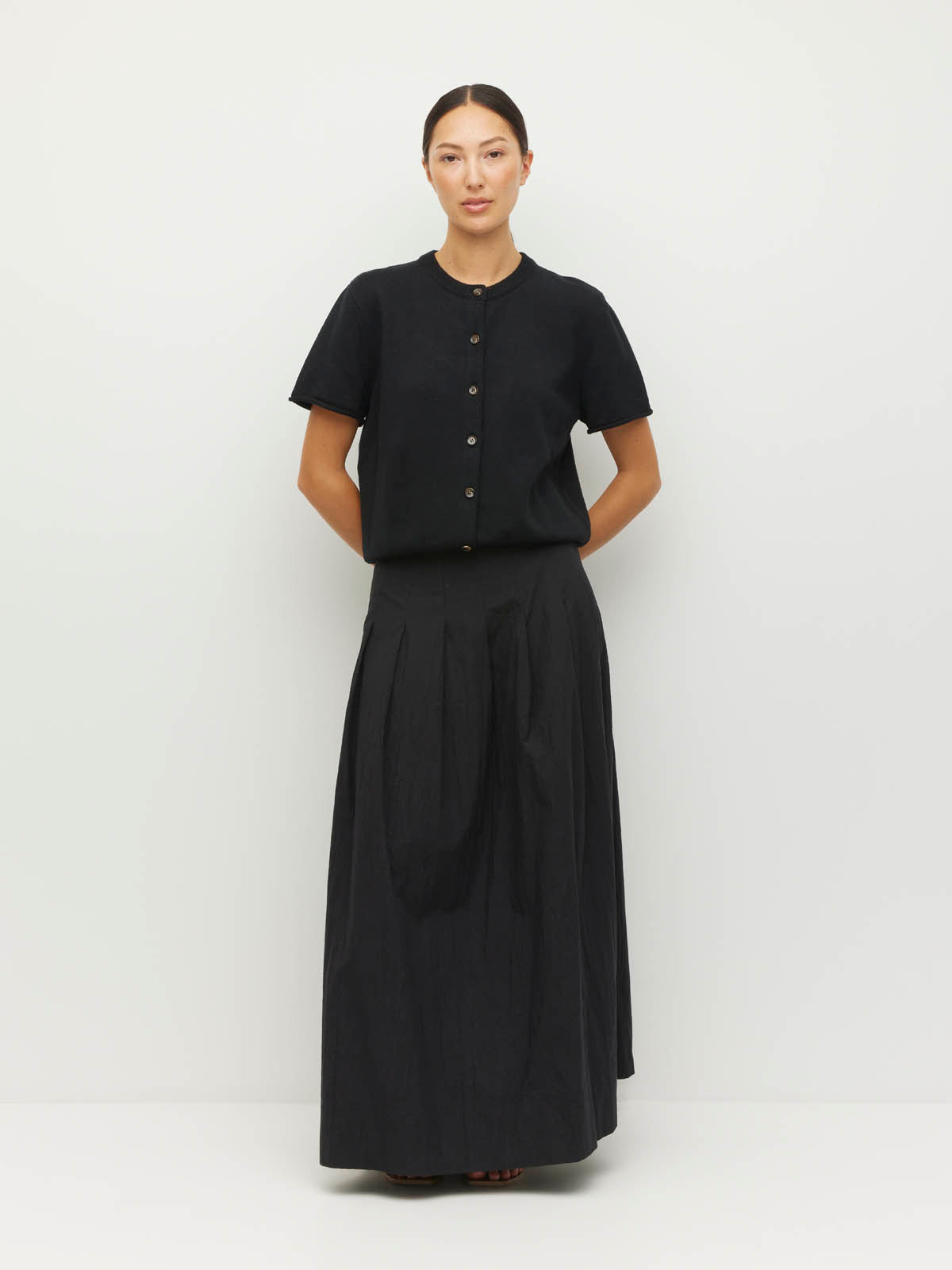 Kita Skirt (Crushed Cotton) Black