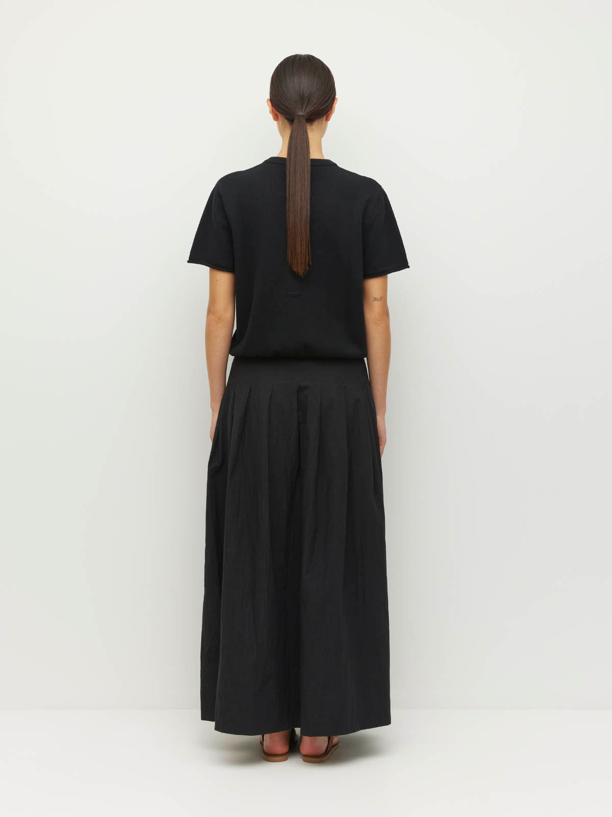Kita Skirt (Crushed Cotton) Black