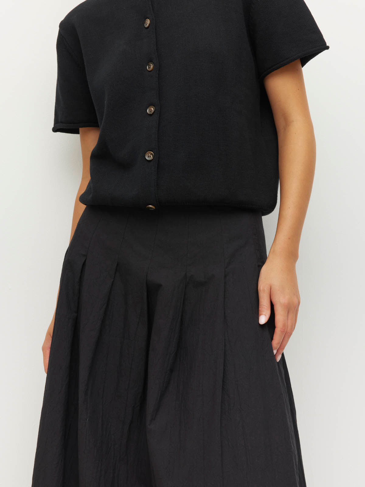 Kita Skirt (Crushed Cotton) Black
