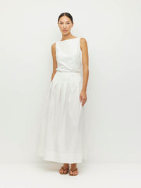 Kita Skirt (Crushed Cotton) White