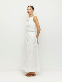Kita Skirt (Crushed Cotton) White