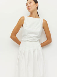 Kita Skirt (Crushed Cotton) White