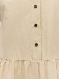 Lenni Dress (Crushed Cotton) Dune
