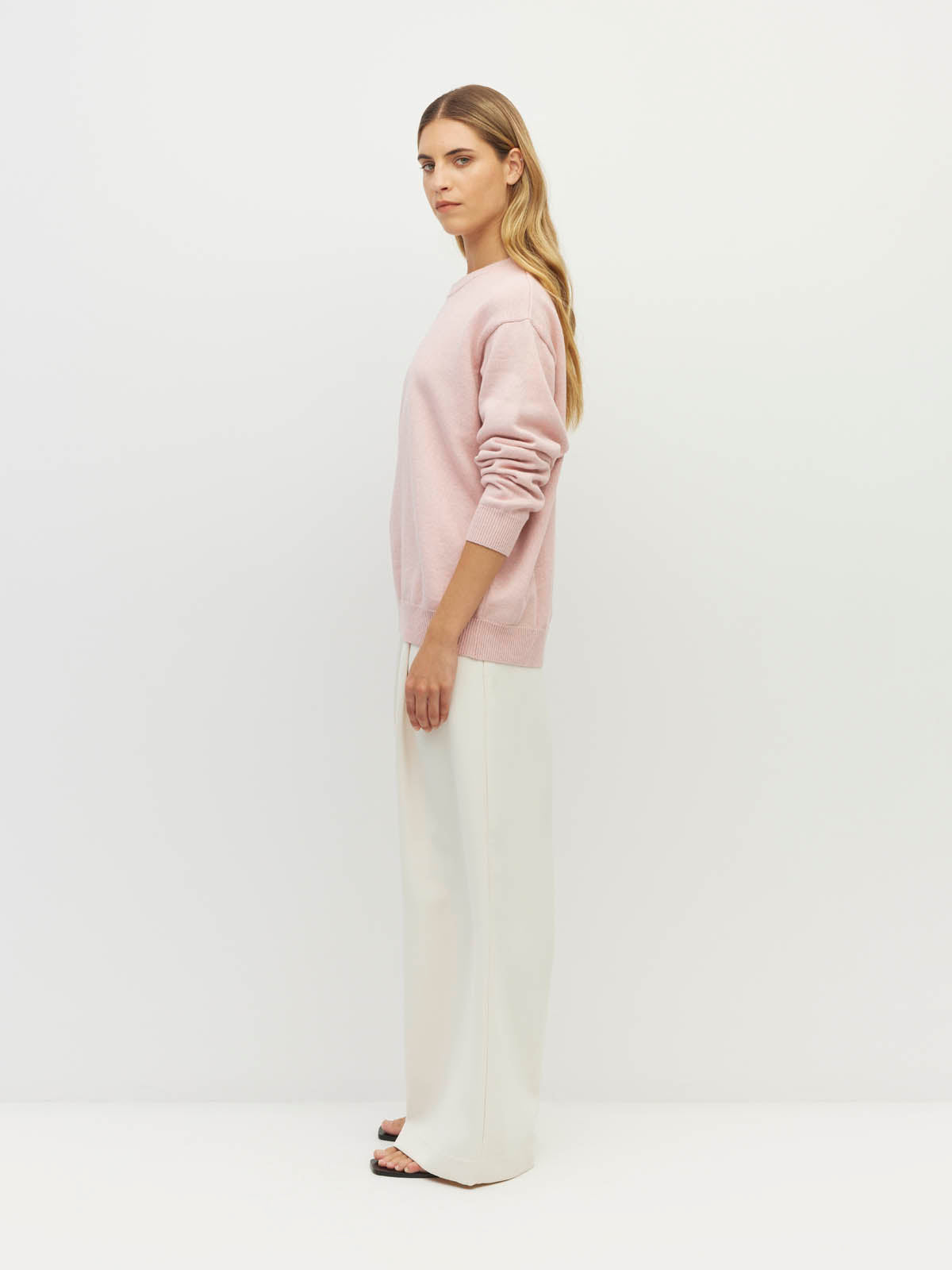 Cotton Sweatshirt (Cotton Knit) Ballet Pink