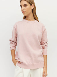 Cotton Sweatshirt (Cotton Knit) Ballet Pink