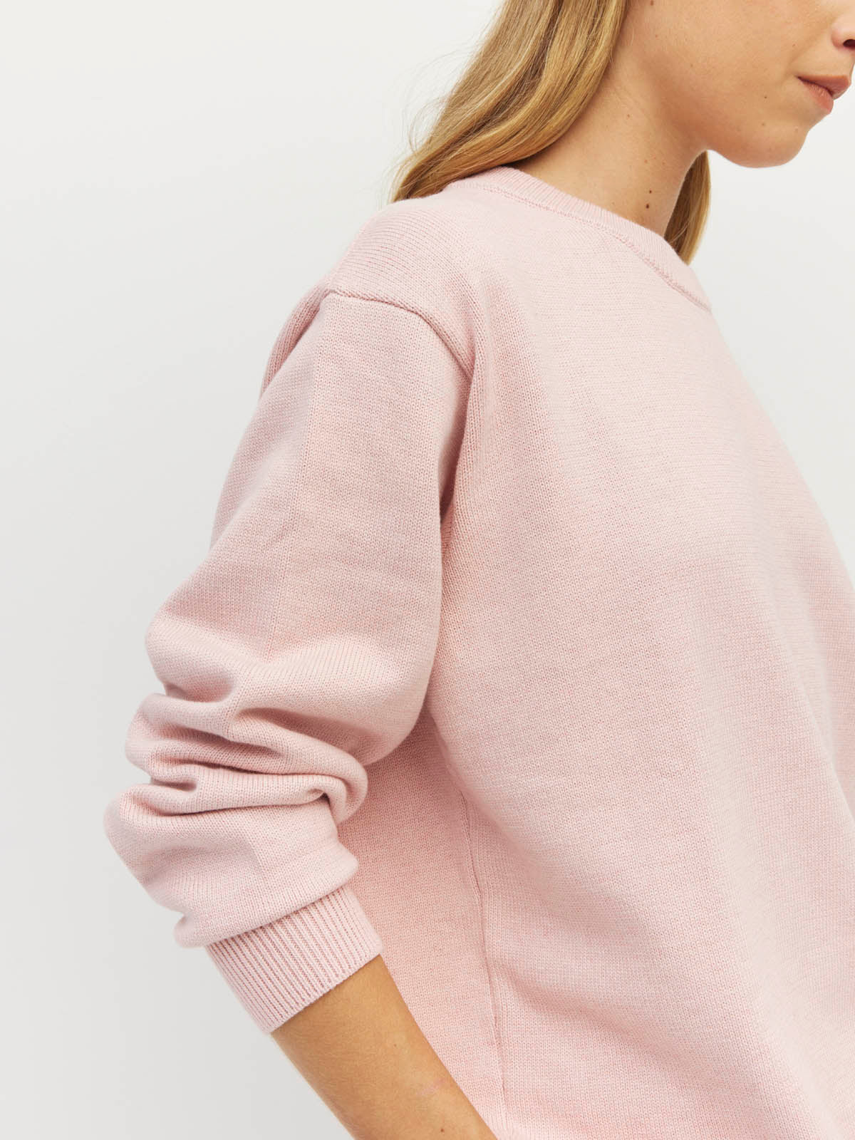 Cotton Sweatshirt (Cotton Knit) Ballet Pink