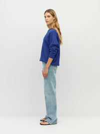 Cotton Sweatshirt (Cotton Knit) Cobalt