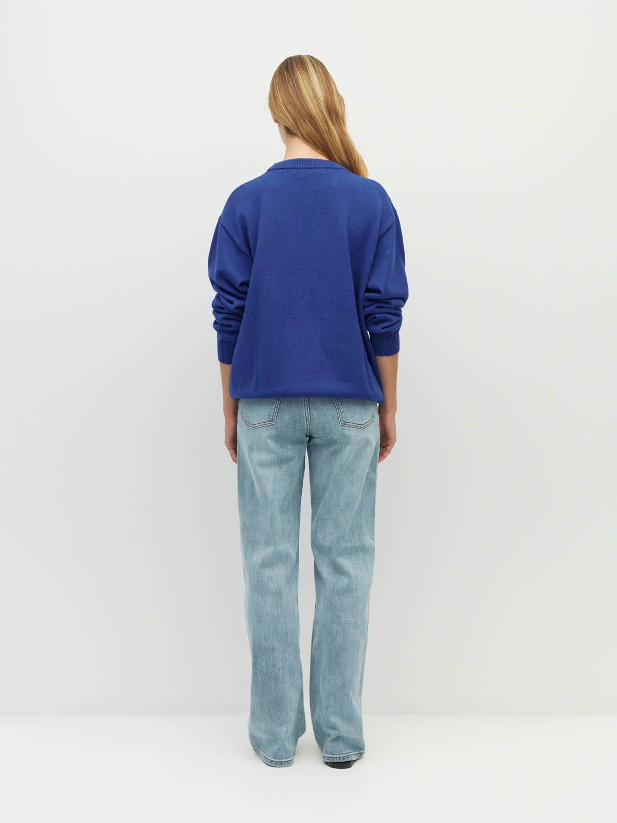 Cotton Sweatshirt (Cotton Knit) Cobalt