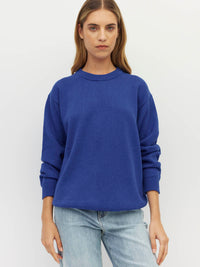 Cotton Sweatshirt (Cotton Knit) Cobalt