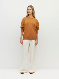 Cotton Sweatshirt (Cotton Knit) Rust Marle