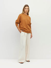 Cotton Sweatshirt (Cotton Knit) Rust Marle