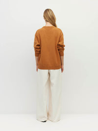 Cotton Sweatshirt (Cotton Knit) Rust Marle