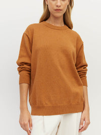 Cotton Sweatshirt (Cotton Knit) Rust Marle