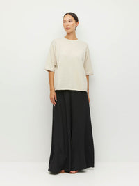 Rolled Hem T (Cotton Knit) Toast Marle
