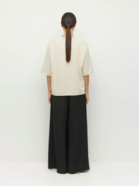 Rolled Hem T (Cotton Knit) Toast Marle