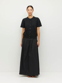 Twin T Cardi (Cotton Knit) Black