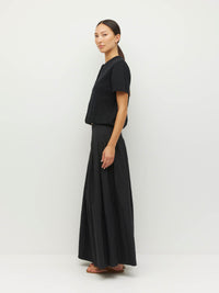 Twin T Cardi (Cotton Knit) Black