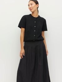 Twin T Cardi (Cotton Knit) Black