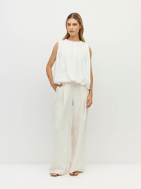 Calder Top (Cloud Chiffon) White