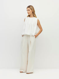 Calder Top (Cloud Chiffon) White
