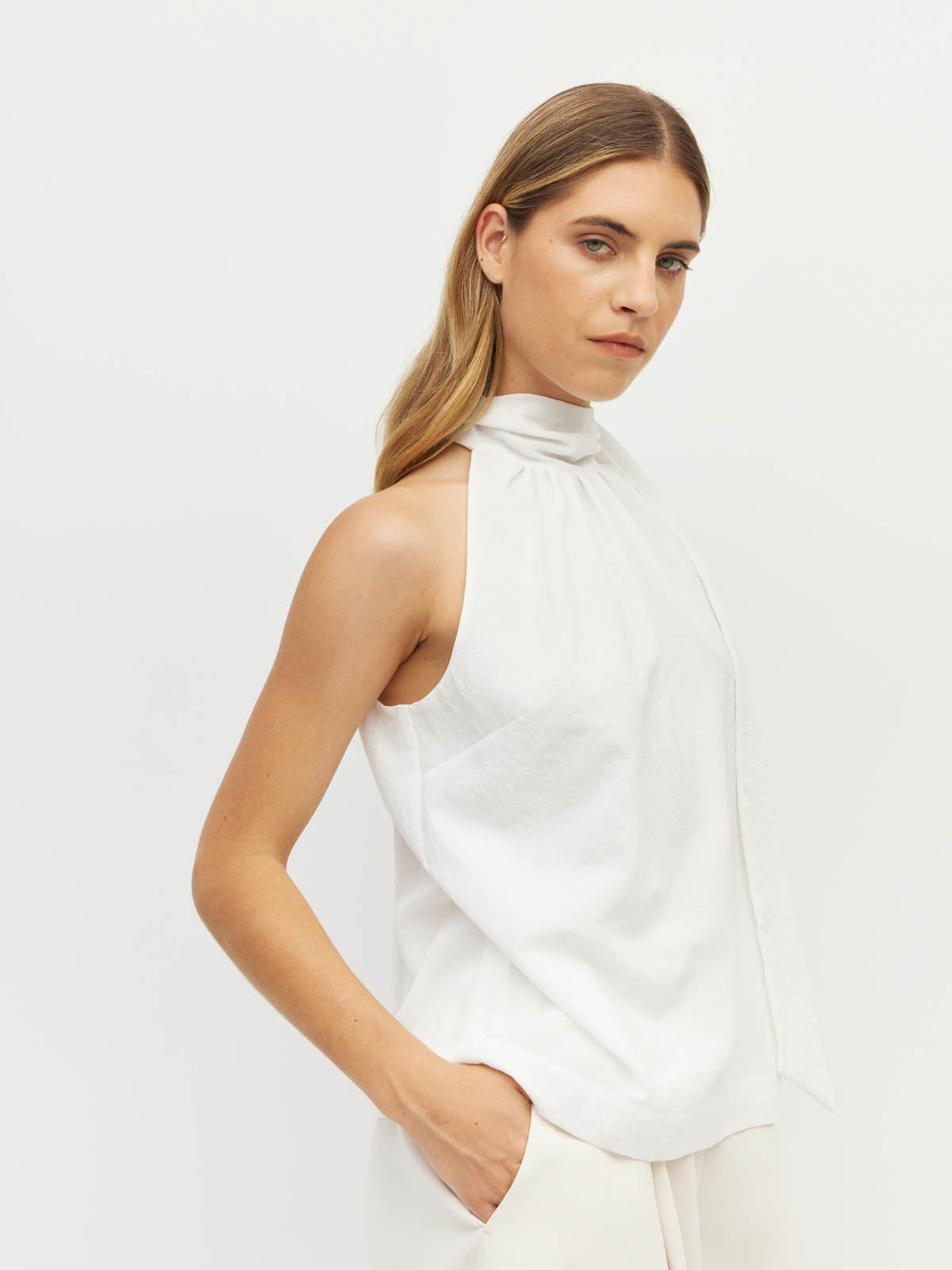 Zelda Blouse (Cloud Chiffon) White