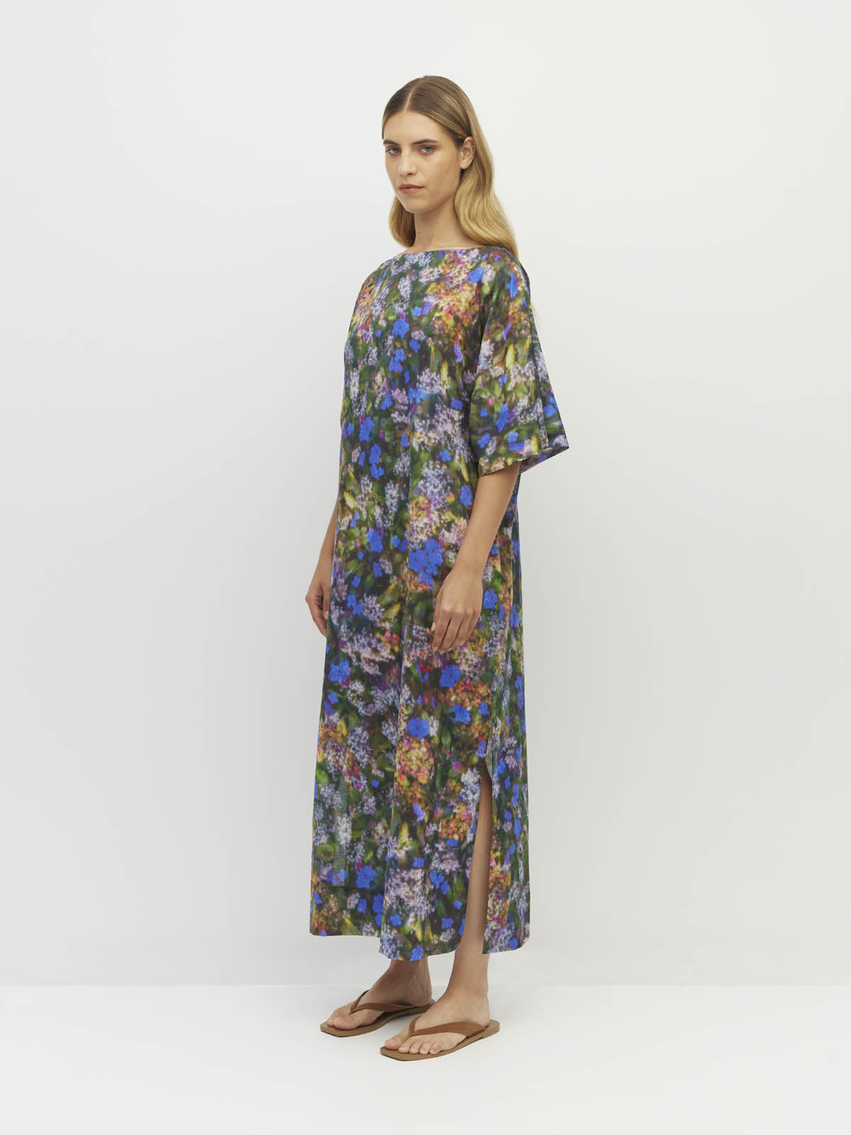 Kiko Dress (Electric Meadow Cotton) Blue Light