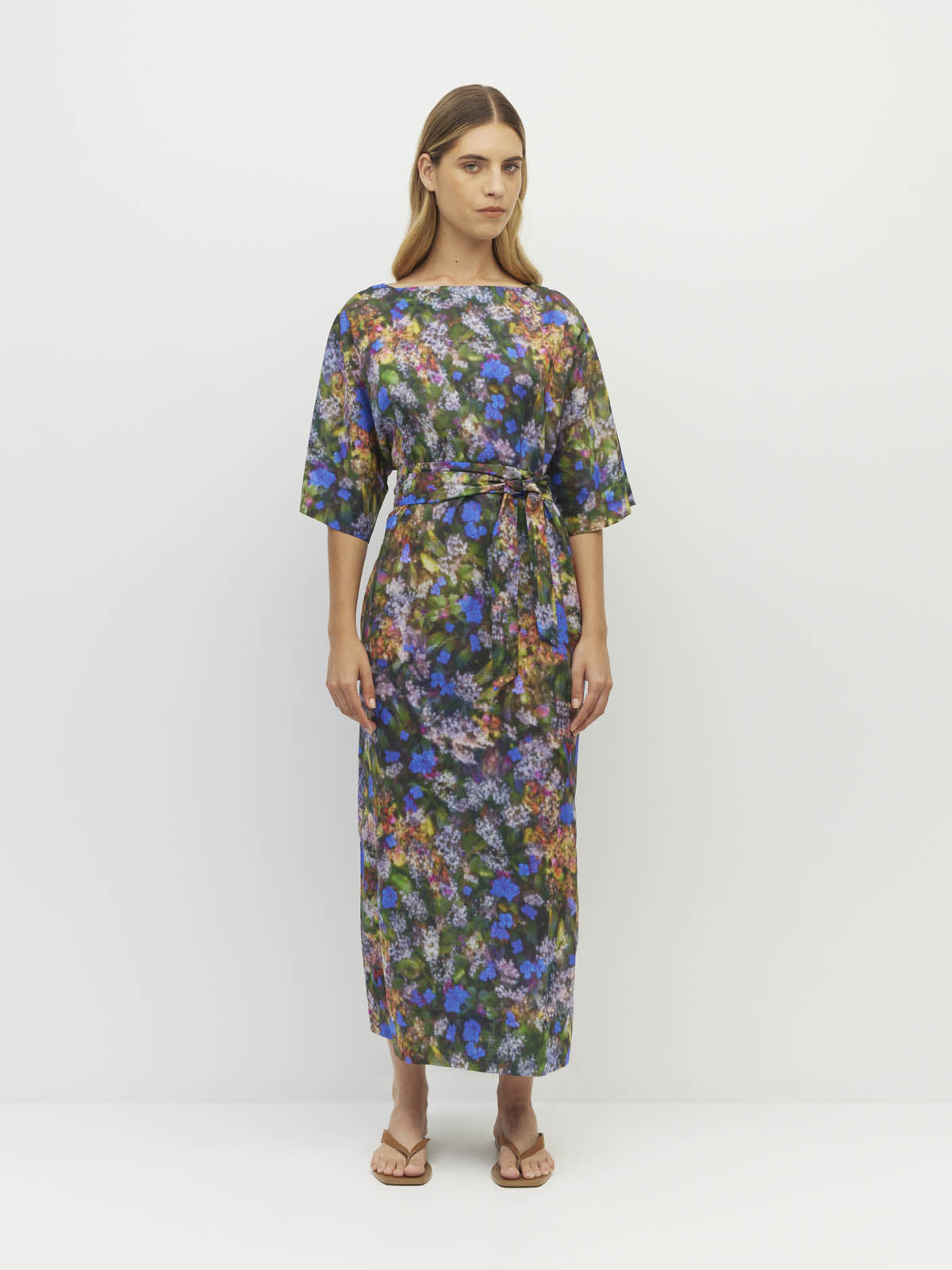 Kiko Dress (Electric Meadow Cotton) Blue Light
