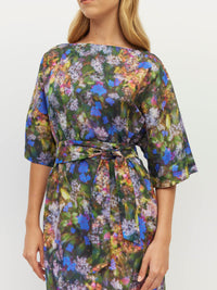 Kiko Dress (Electric Meadow Cotton) Blue Light