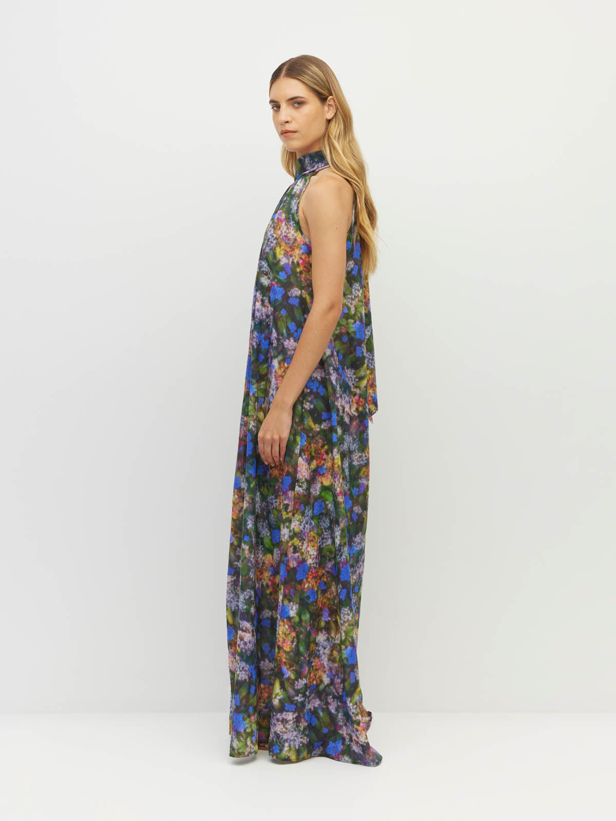 Nico Dress (Electric Meadow Cotton) Blue Light