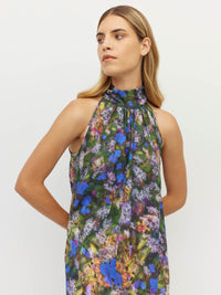 Nico Dress (Electric Meadow Cotton) Blue Light