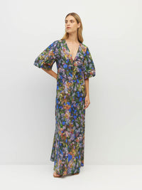 Piper Dress (Electric Meadow Cotton) Blue Light