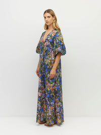 Piper Dress (Electric Meadow Cotton) Blue Light