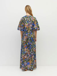 Piper Dress (Electric Meadow Cotton) Blue Light