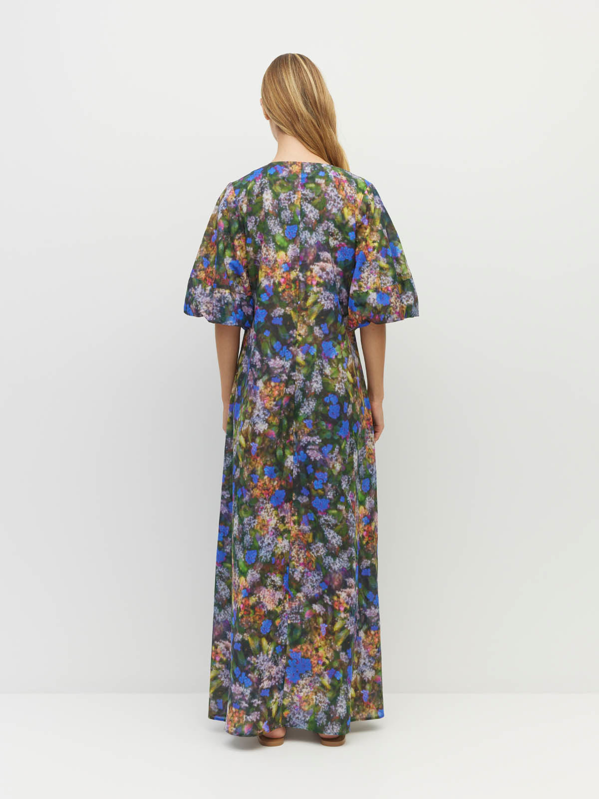 Piper Dress (Electric Meadow Cotton) Blue Light