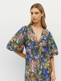 Piper Dress (Electric Meadow Cotton) Blue Light