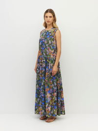 Romi Dress (Electric Meadow Cotton) Blue Light