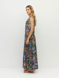 Romi Dress (Electric Meadow Cotton) Blue Light