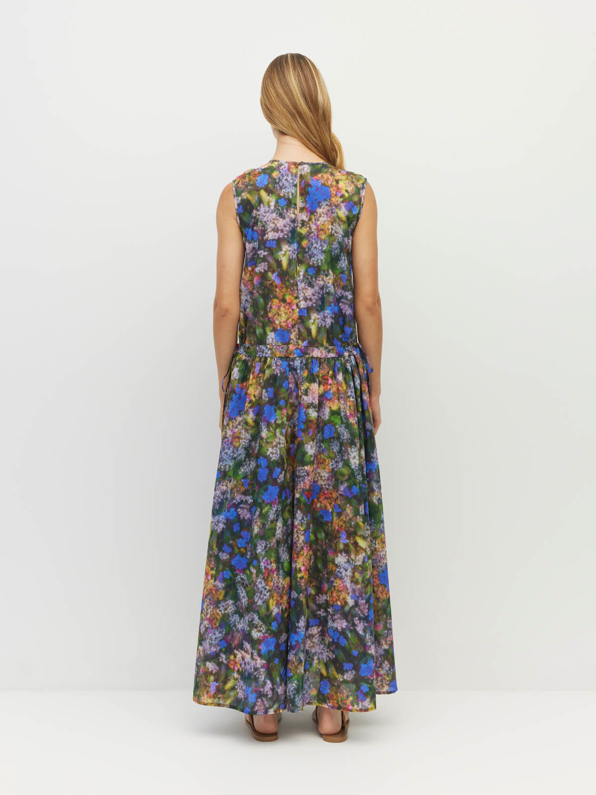 Romi Dress (Electric Meadow Cotton) Blue Light