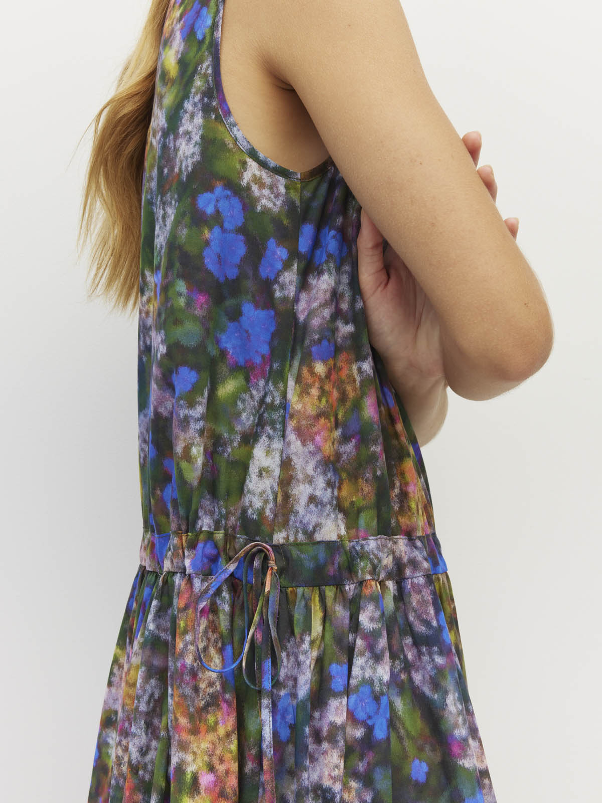 Romi Dress (Electric Meadow Cotton) Blue Light