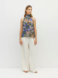 Zelda Blouse (Electric Meadow Cotton) Blue Light
